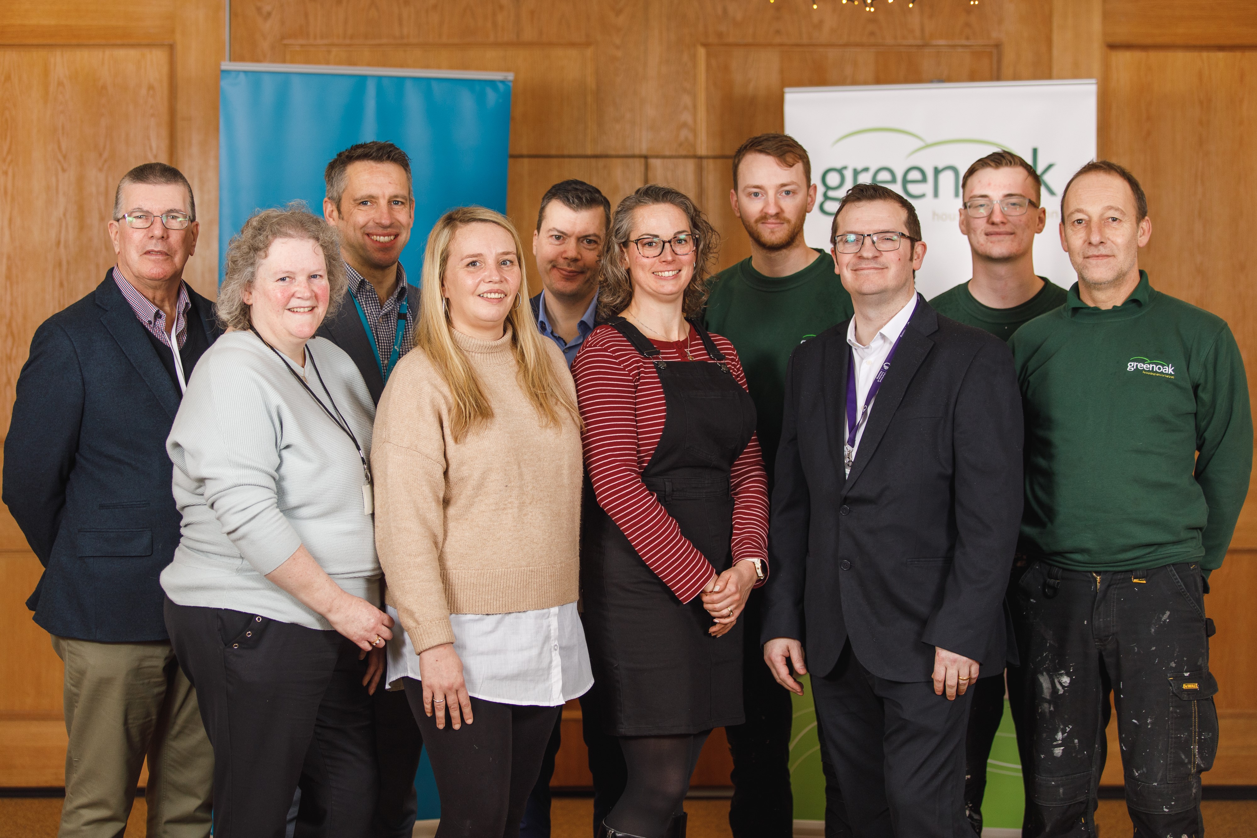 10 people, a mix of Stonewater and Greenoak colleagues 
