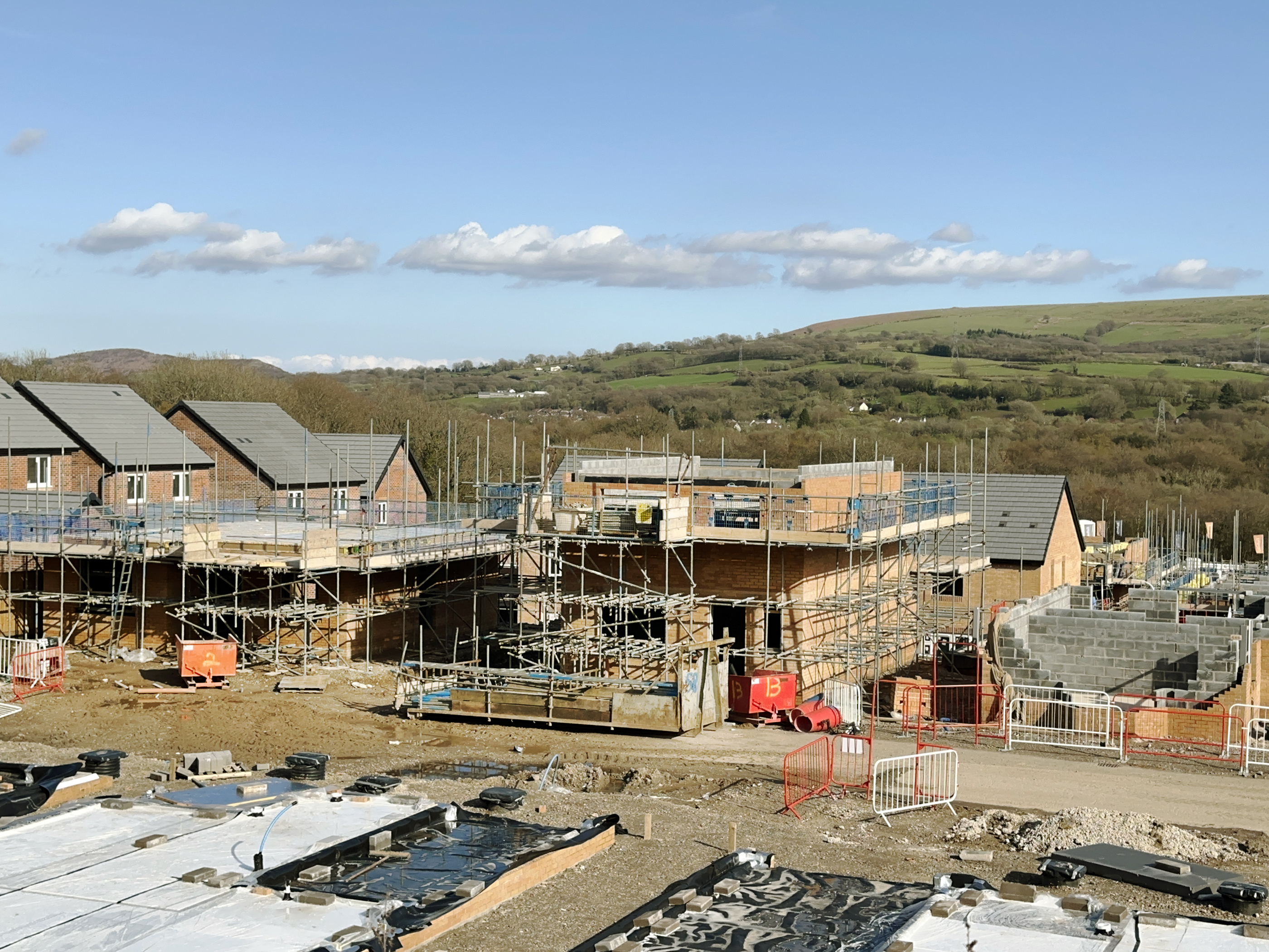 Homes being built on brownfield site