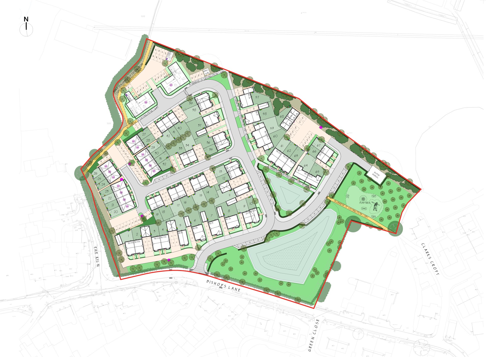 Site plan of Ringmer Road