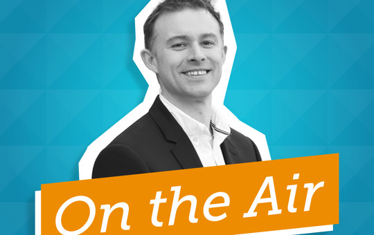 David Ripley on a graphic for Stonewater's On the Air podcast