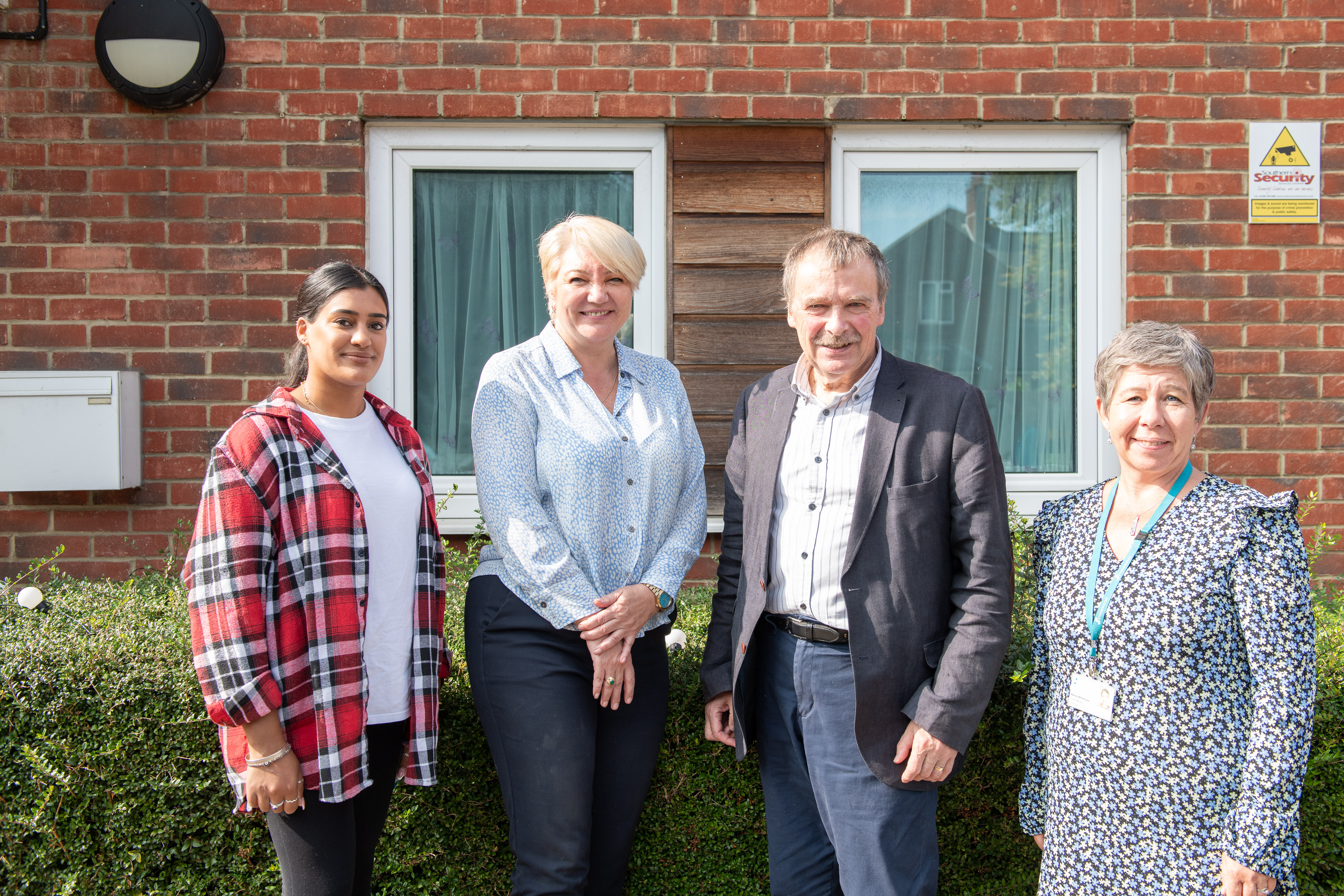 Dr Alan Whitehead MP stood with staff from Southampton refuge