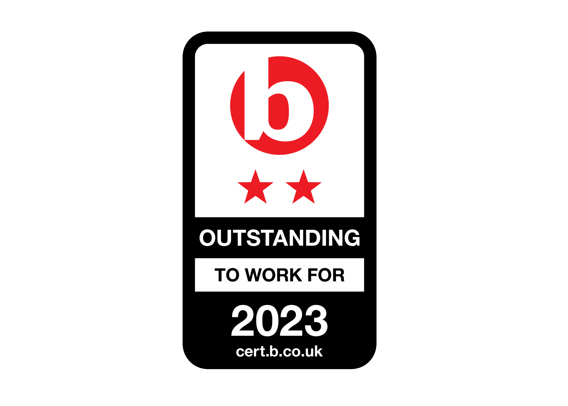Best Companies 2 Star workplace 2023 badge